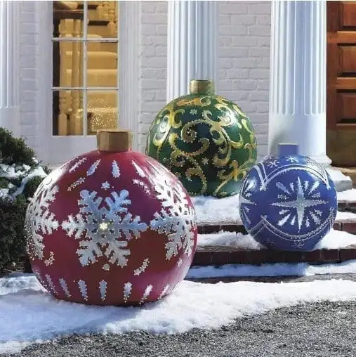 Esfera Inflable de Navidad – Diseño Resistente y Iluminación Festiva para Exteriores-Home Decor-Hogar88-Hogar88