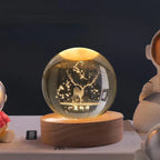 Esfera Lumínica 3D de Cristal – Diseño Cósmico Decorativo-Night Lights & Ambient Lighting-Hogar88-Hogar88