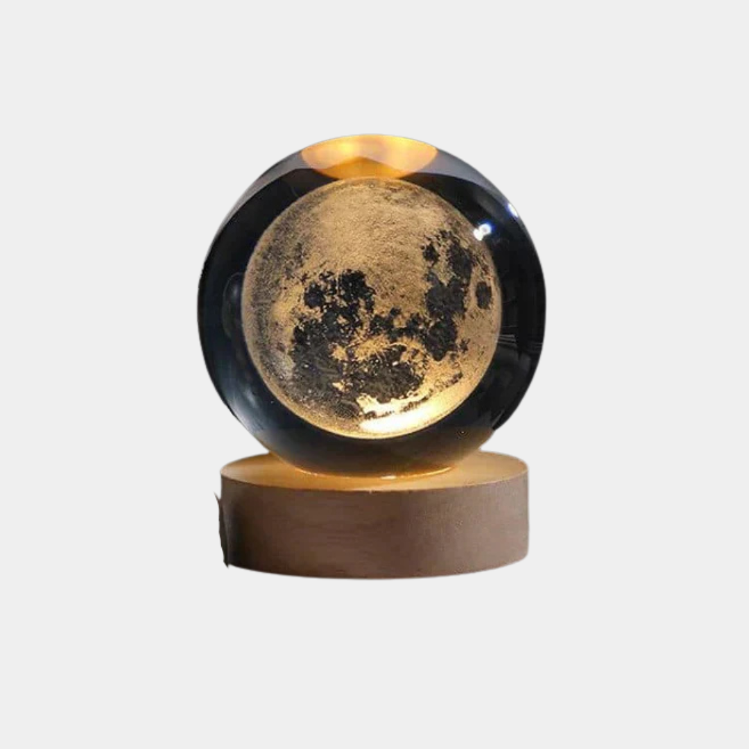 Esfera Lumínica 3D de Cristal – Diseño Cósmico Decorativo-Night Lights & Ambient Lighting-Hogar88-Hogar88