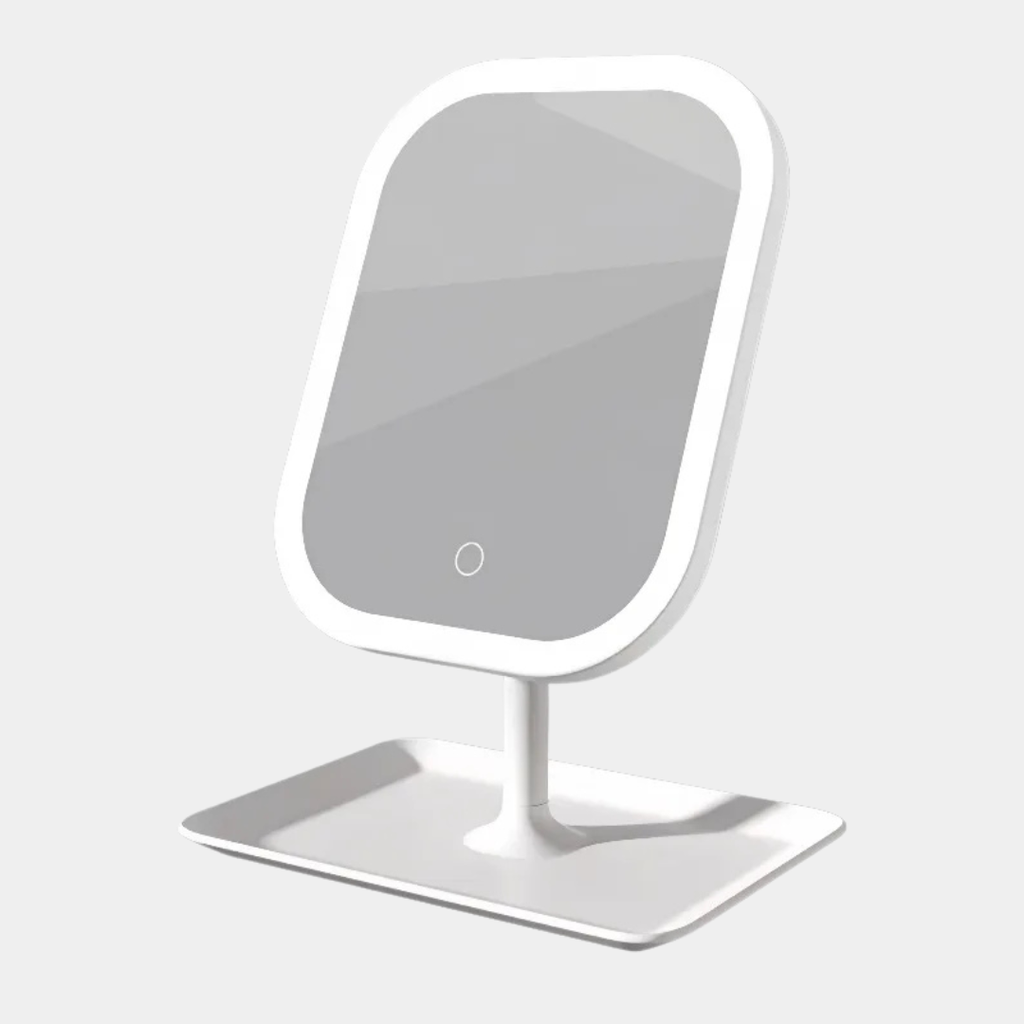 Espejo de Maquillaje LED con Luz Ajustable – Control Táctil Preciso-Face Mirrors-Hogar88-Blanco-Hogar88