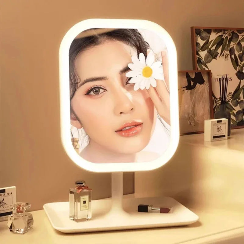 Espejo de Maquillaje LED con Luz Ajustable – Control Táctil Preciso-Face Mirrors-Hogar88-Hogar88