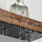 Estante de Baño Rústico – Montaje sin Taladro y Diseño Natural-Wall-Mounted Caddies-Hogar88-Hogar88