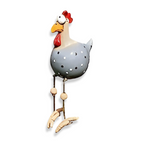 Estatua de Gallina Colorida – Figura de Jardín en Resina Duradera-Garden Sculptures-Hogar88-Hogar88