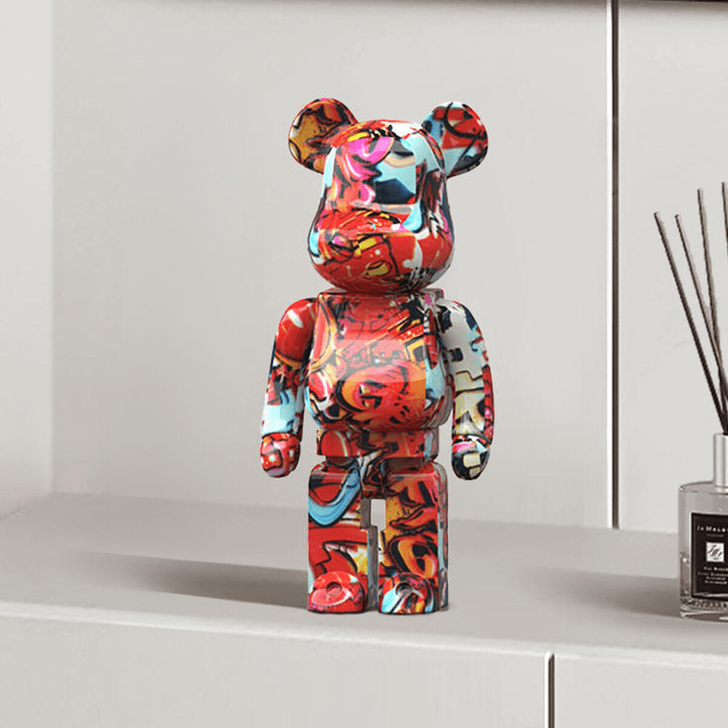 Figura Decorativa de Oso Colorido – Diseño Moderno y Toque Divertido para el Hogar-Home Decor-Hogar88-C-Hogar88