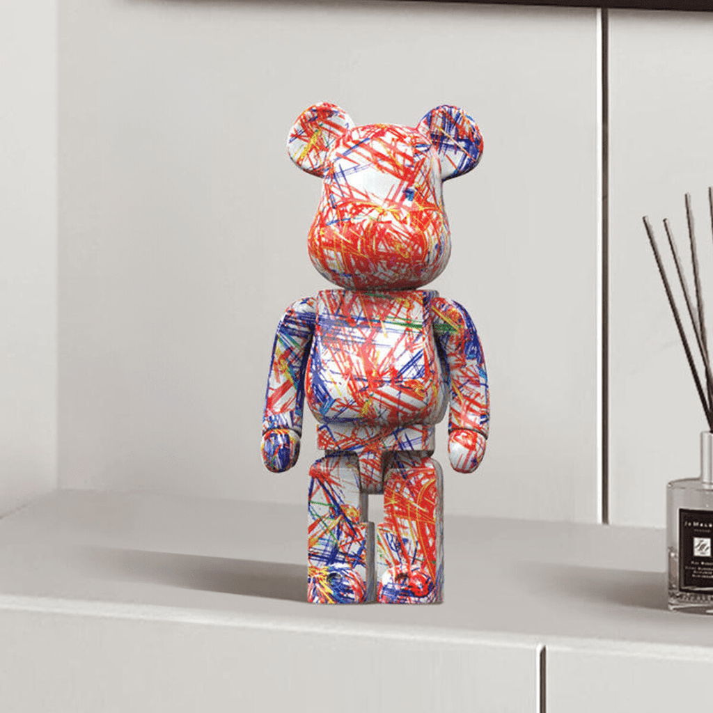 Figura Decorativa de Oso Colorido – Diseño Moderno y Toque Divertido para el Hogar-Home Decor-Hogar88-D-Hogar88