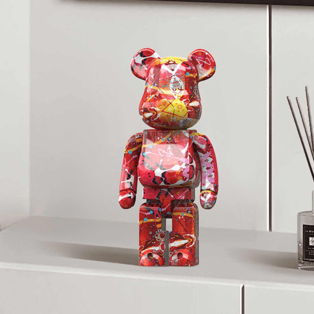 Figura Decorativa de Oso Colorido – Diseño Moderno y Toque Divertido para el Hogar-Home Decor-Hogar88-E-Hogar88