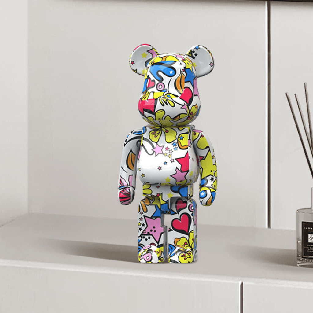 Figura Decorativa de Oso Colorido – Diseño Moderno y Toque Divertido para el Hogar-Home Decor-Hogar88-H-Hogar88