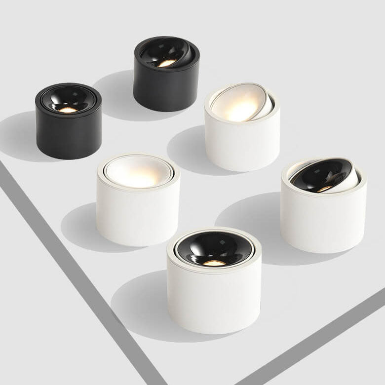 Foco LED Minimalista Redondo – Iluminación Ajustable para Interiores-Ceiling Light Fixtures-Hogar88-Hogar88