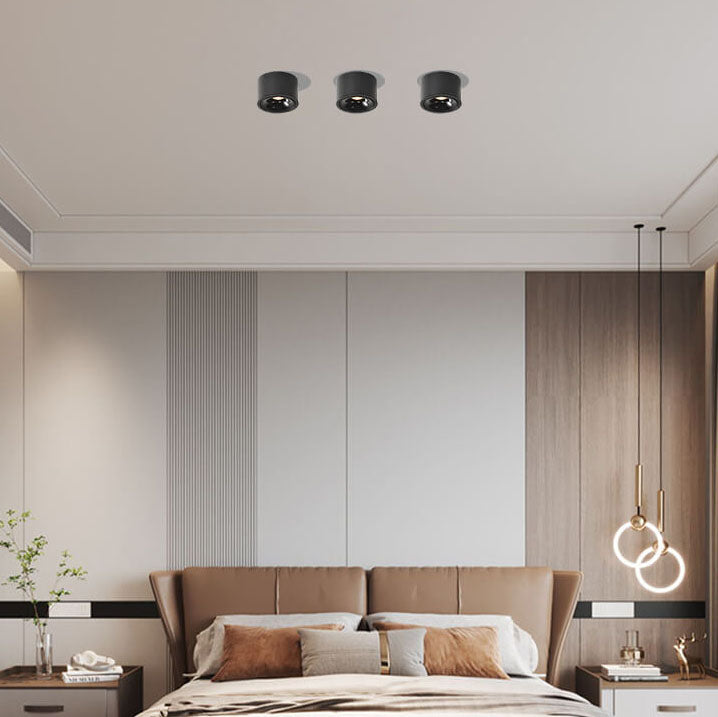 Foco LED Minimalista Redondo – Iluminación Ajustable para Interiores-Ceiling Light Fixtures-Hogar88-Hogar88