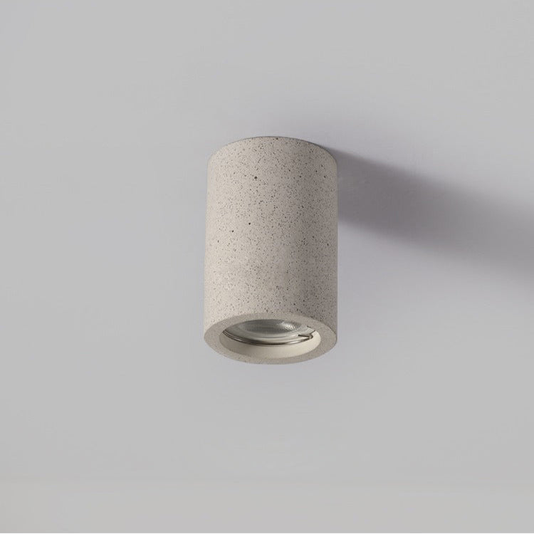 Foco de Techo de Cemento Minimalista – Iluminación Moderna y Duradera-Ceiling Light Fixtures-Hogar88-Hogar88