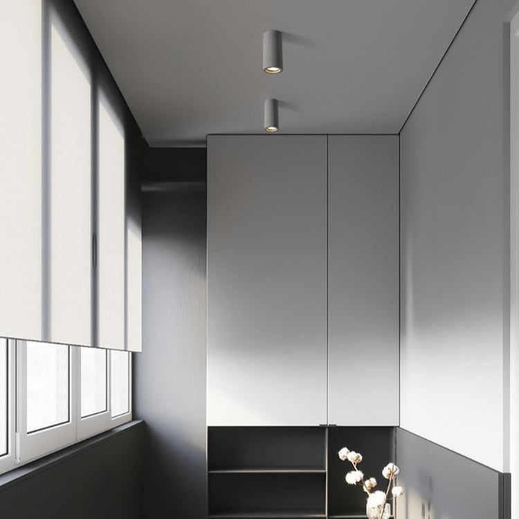 Foco de Techo de Cemento Minimalista – Iluminación Moderna y Duradera-Ceiling Light Fixtures-Hogar88-Hogar88