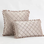 Funda de Cojín con Costura Diamante – Elegancia Texturizada-Chair & Sofa Cushion Covers-Hogar88-Hogar88