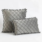 Funda de Cojín con Costura Diamante – Elegancia Texturizada-Chair & Sofa Cushion Covers-Hogar88-Hogar88