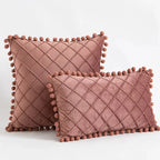 Funda de Cojín con Costura Diamante – Elegancia Texturizada-Chair & Sofa Cushion Covers-Hogar88-Hogar88