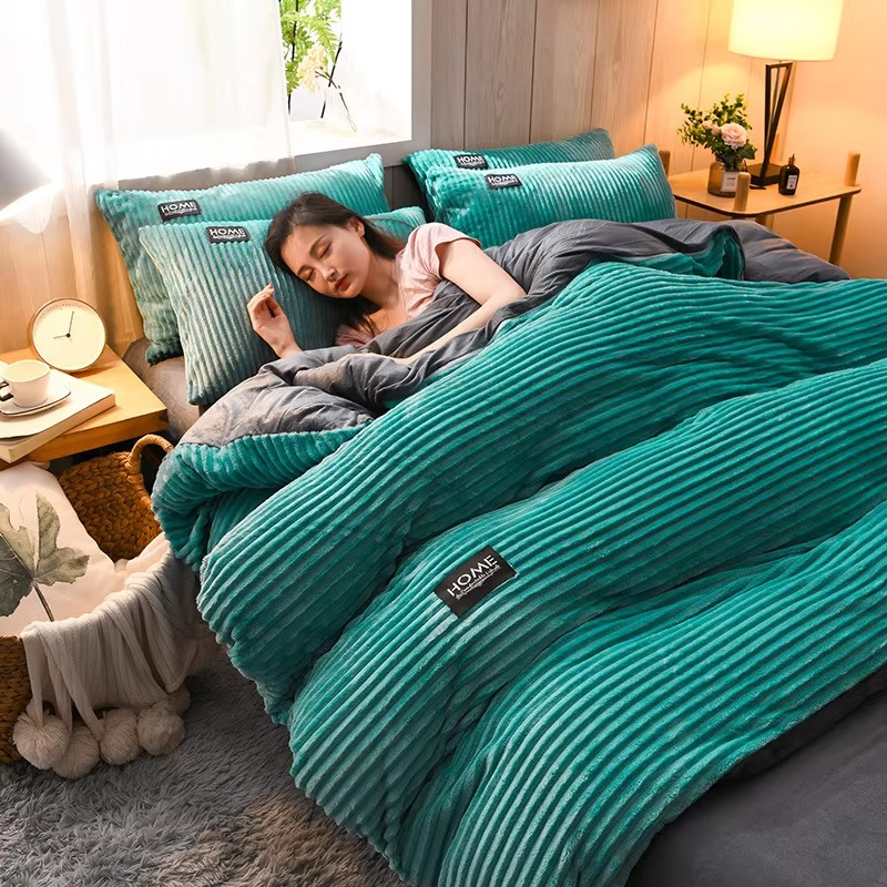 Funda de Manta de Terciopelo Suave y Cálido para Invierno – Acolchada, Elegante y Confortable-Bedding-Hogar88-Hogar88