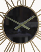 Reloj de Pared Roman – Gran Reloj Dorado con Números Romanos-Wall Clocks-Hogar88