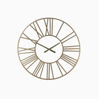 Reloj de Pared Roman – Gran Reloj Dorado con Números Romanos-Wall Clocks-Hogar88