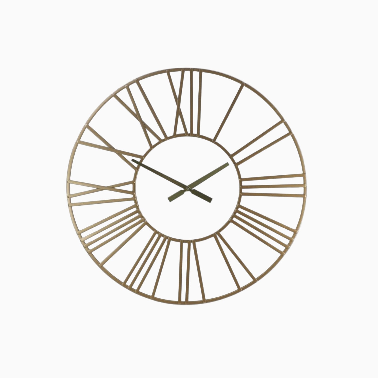 Reloj de Pared Roman – Gran Reloj Dorado con Números Romanos-Wall Clocks-Hogar88