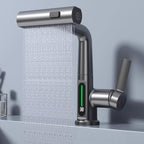 Grifo Flexible con Pantalla LED – Diseño Giratorio y Extensible-Kitchen Sink Faucets-Hogar88-Hogar88