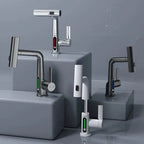 Grifo Flexible con Pantalla LED – Diseño Giratorio y Extensible-Kitchen Sink Faucets-Hogar88-Hogar88
