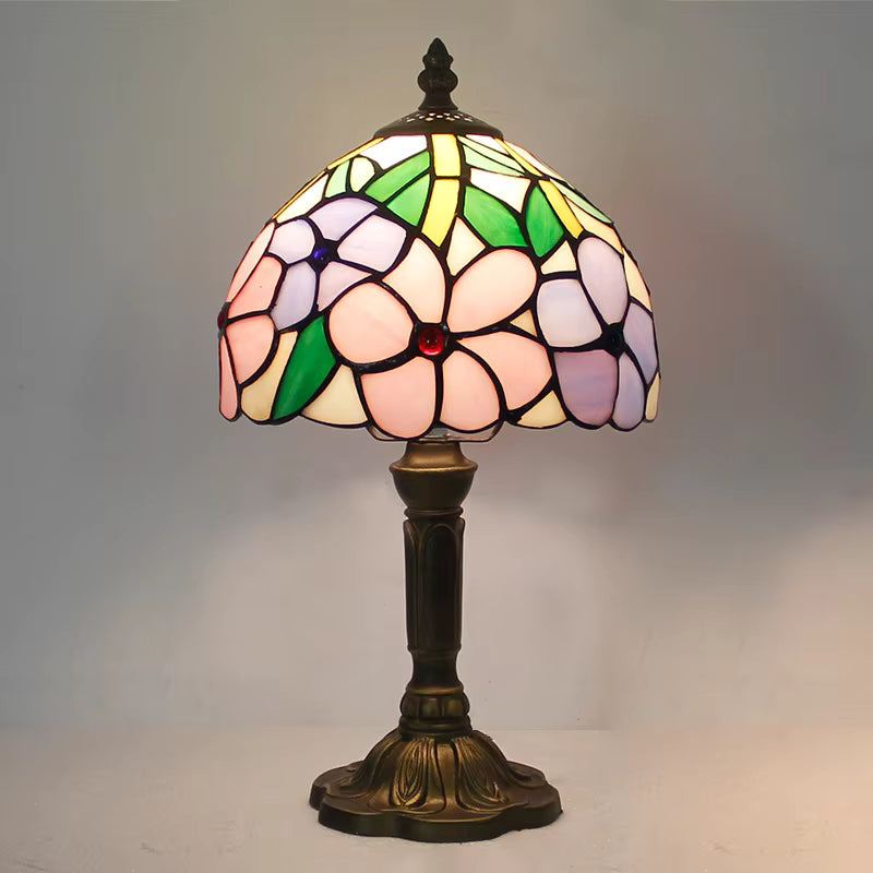 Lámpara de Vidrio de Colores – Diseño Artesanal para Escritorio