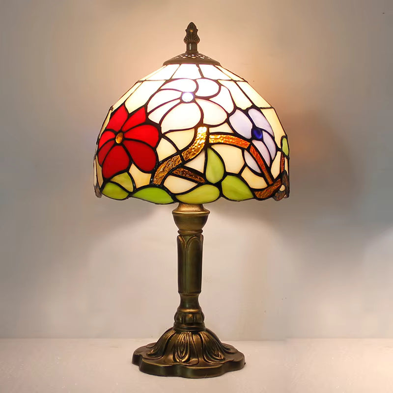 Lámpara de Vidrio de Colores – Diseño Artesanal para Escritorio