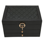 Joyero de Cuero Multicapa – Organización Elegante-Jewelry Boxes-Hogar88-Hogar88