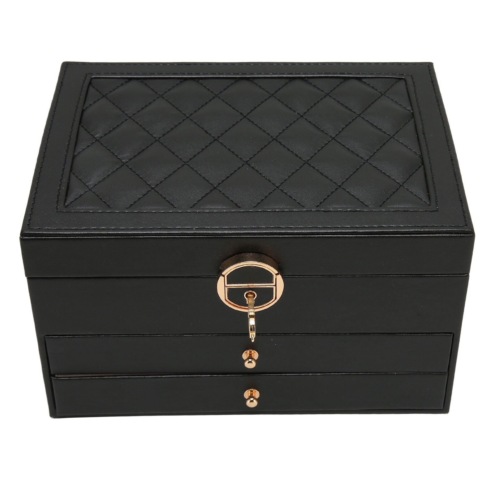 Joyero de Cuero Multicapa – Organización Elegante-Jewelry Boxes-Hogar88-Hogar88