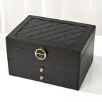 Joyero de Cuero Multicapa – Organización Elegante-Jewelry Boxes-Hogar88-Hogar88