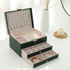 Joyero de Cuero Multicapa – Organización Elegante-Jewelry Boxes-Hogar88-Hogar88