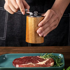 Juego de Molinillos de Pimienta y Sal de Madera de Lujo – Diseño Elegante con Bandeja-Kitchen Utensils-Hogar88-Hogar88