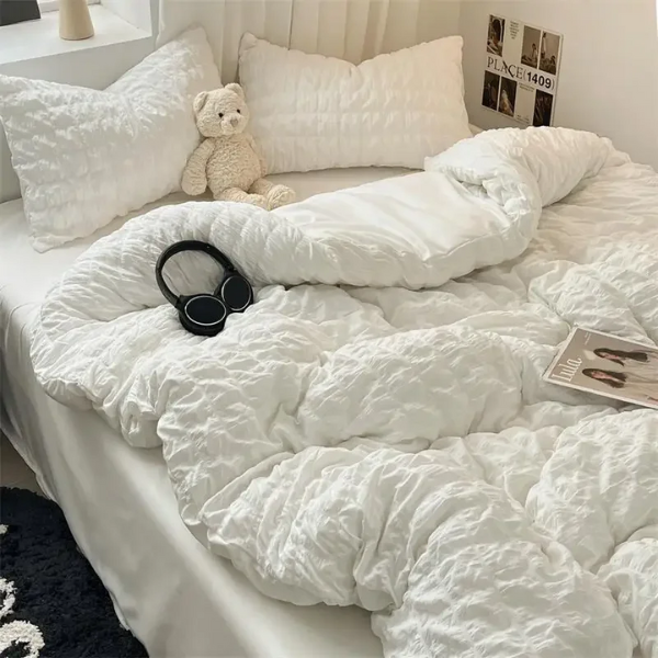 Juego de Ropa de Cama Seersucker Elegante y Transpirable – Suave, Ligero y Sin Arrugas-Bedding-Hogar88-Hogar88