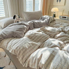 Juego de Ropa de Cama a Cuadros – Estilo Acogedor y Aesthetic-Bedding Set-Hogar88-Hogar88
