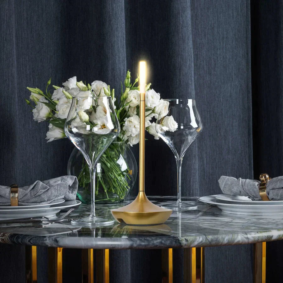 Lámpara Candelabro Nórdica Recargable de Aleación Metálica – Moderna, Elegante y Minimalista-Lamp-Hogar88-Hogar88