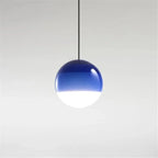 Lámpara Colgante Dipping de Vidrio – Iluminación Artística Decorativa-Ceiling Light Fixtures-Hogar88-Azul-15cm-Hogar88