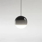 Lámpara Colgante Dipping de Vidrio – Iluminación Artística Decorativa-Ceiling Light Fixtures-Hogar88-Negro-15cm-Hogar88