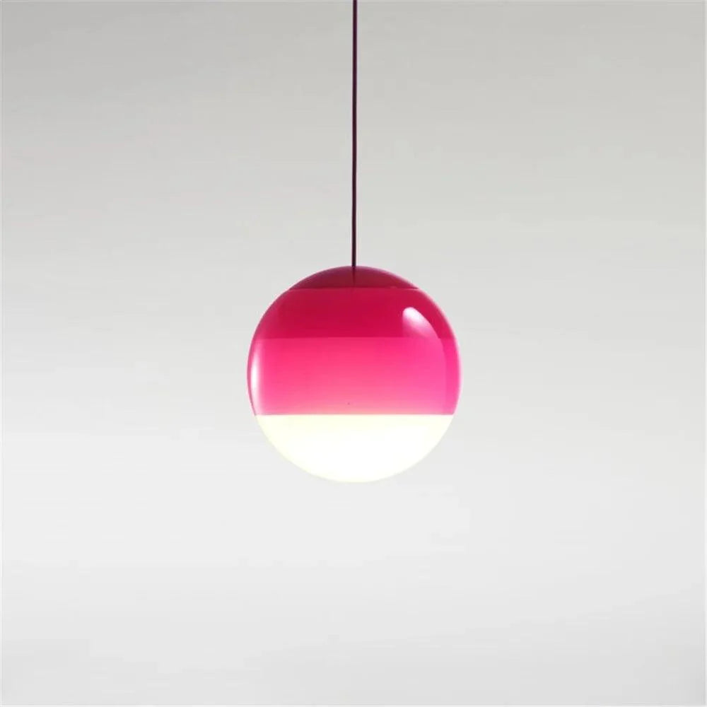 Lámpara Colgante Dipping de Vidrio – Iluminación Artística Decorativa-Ceiling Light Fixtures-Hogar88-Rosa-15cm-Hogar88