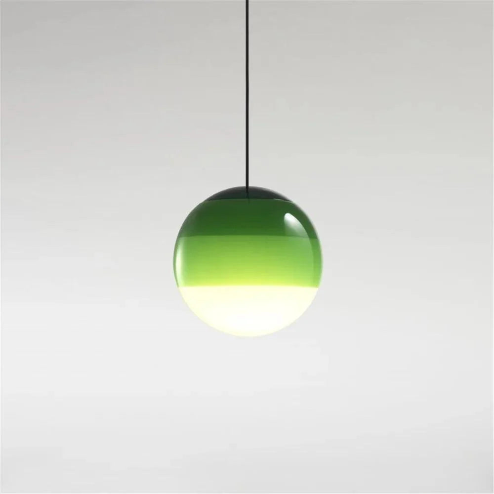 Lámpara Colgante Dipping de Vidrio – Iluminación Artística Decorativa-Ceiling Light Fixtures-Hogar88-Verde-15cm-Hogar88