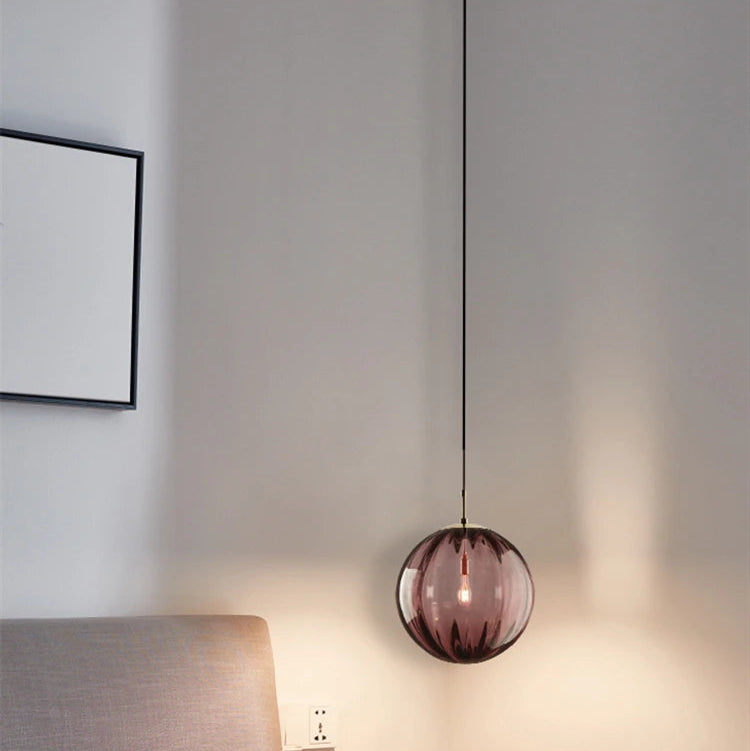 Lámpara Colgante Esférica de Vidrio – Iluminación Decorativa Moderna-Ceiling Light Fixtures-Hogar88-Hogar88