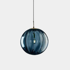 Lámpara Colgante Esférica de Vidrio – Iluminación Decorativa Moderna-Ceiling Light Fixtures-Hogar88-Azul-Hogar88