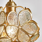 Lámpara Colgante Floral Nórdica de Cristal – Luz Cálida Decorativa-Ceiling Light Fixtures-Hogar88-Hogar88