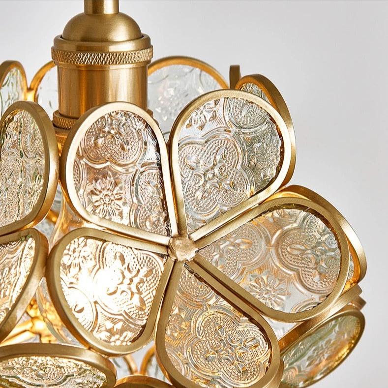 Lámpara Colgante Floral Nórdica de Cristal – Luz Cálida Decorativa-Ceiling Light Fixtures-Hogar88-Hogar88