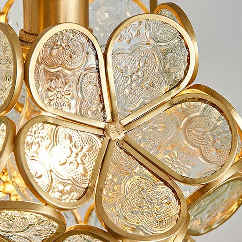 Lámpara Colgante Floral Nórdica de Cristal – Luz Cálida Decorativa-Ceiling Light Fixtures-Hogar88-Hogar88