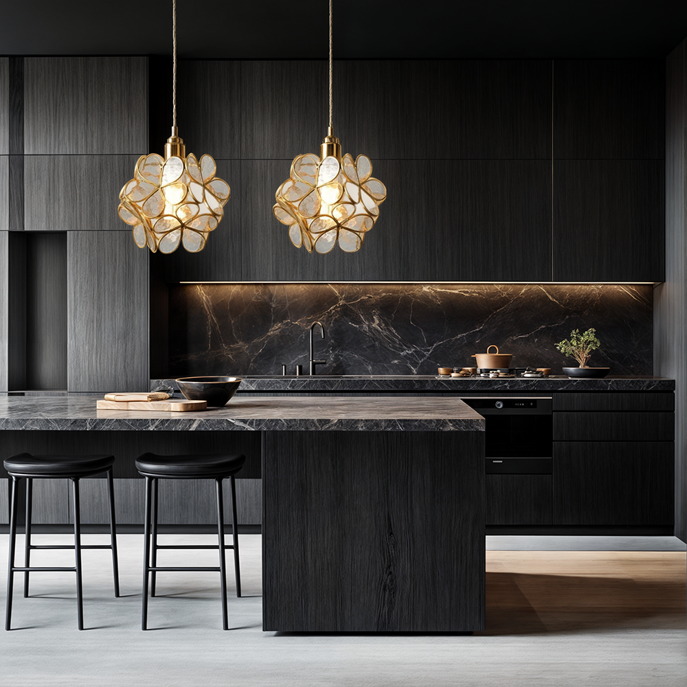 Lámpara Colgante Floral Nórdica de Cristal – Luz Cálida Decorativa-Ceiling Light Fixtures-Hogar88-Hogar88