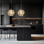 Lámpara Colgante Floral Nórdica de Cristal – Luz Cálida Decorativa-Ceiling Light Fixtures-Hogar88-Hogar88