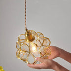Lámpara Colgante Floral Nórdica de Cristal – Luz Cálida Decorativa-Ceiling Light Fixtures-Hogar88-Hogar88