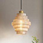Lámpara Colgante LED de Estilo Nórdico Retro – Hierro y Vidrio para un Ambiente Elegante y Sofisticado-Pendant Lamp-Hogar88-Hogar88