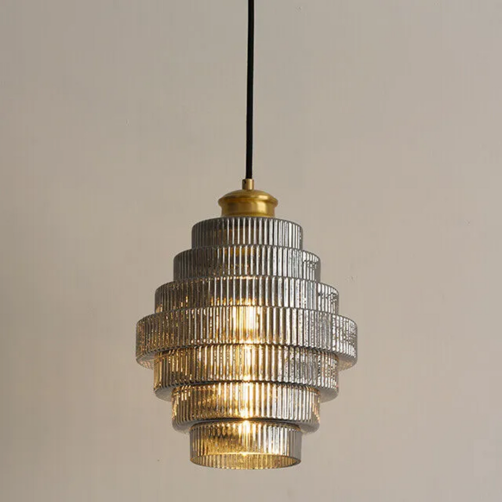 Lámpara Colgante LED de Estilo Nórdico Retro – Hierro y Vidrio para un Ambiente Elegante y Sofisticado-Pendant Lamp-Hogar88-Hogar88