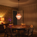 Lámpara Colgante LED de Estilo Nórdico Retro – Hierro y Vidrio para un Ambiente Elegante y Sofisticado-Pendant Lamp-Hogar88-Hogar88