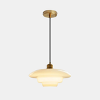 Lámpara Colgante Mid Century de Vidrio Ópalo – Estilo Moderno Clásico para Ambientes Sofisticados-Ceiling Light Fixtures-Hogar88-Modelo A-Hogar88